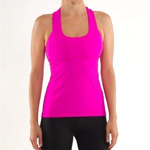 Lululemon Scoop Neck Tank-Paris Pink